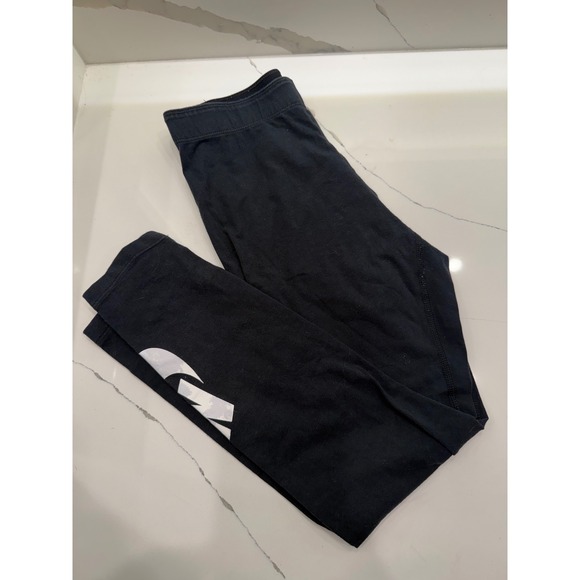 Nike Pants - Nike Leggings Black Cotton Spandex Slim Fit Athleisure XS 3/4 length